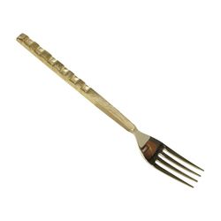 16-piece stainless steel cutlery set in gold | Golden square