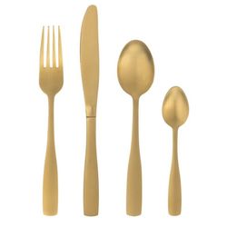 16-piece gold stainless steel cutlery set | New Year