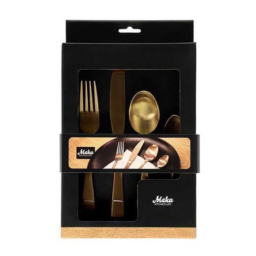 16-piece gold stainless steel cutlery set | New Year