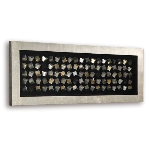 CUBIC-Cuadro bajorrelieve rectangular 160x8x60 cm