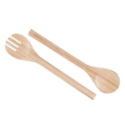 Bamboo salad cutlery, 30x7cm