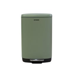 Metal recycling bin in green, 42.5 x 34 x 63 cm | Planet