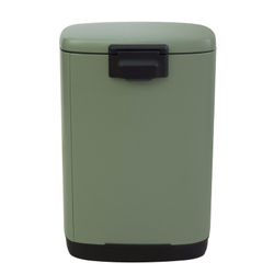Metal recycling bin in green, 42.5 x 34 x 63 cm | Planet