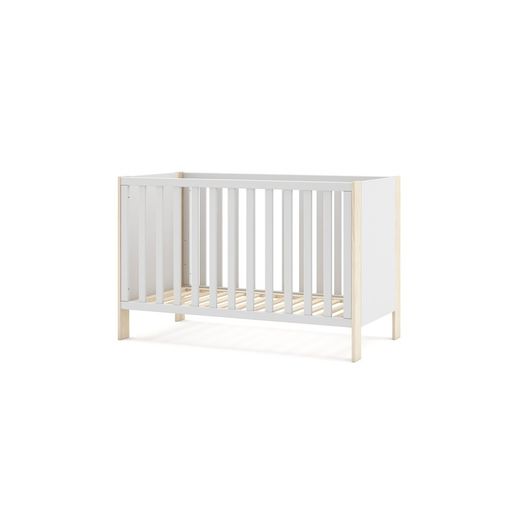 Crèche en pin blanc et naturel, 123,2 x 65,5 x 80 cm | Esteban