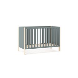 Pine cradle in green and natural, 123.2 x 65.5 x 80 cm | Esteban