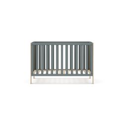 Pine cradle in green and natural, 123.2 x 65.5 x 80 cm | Esteban