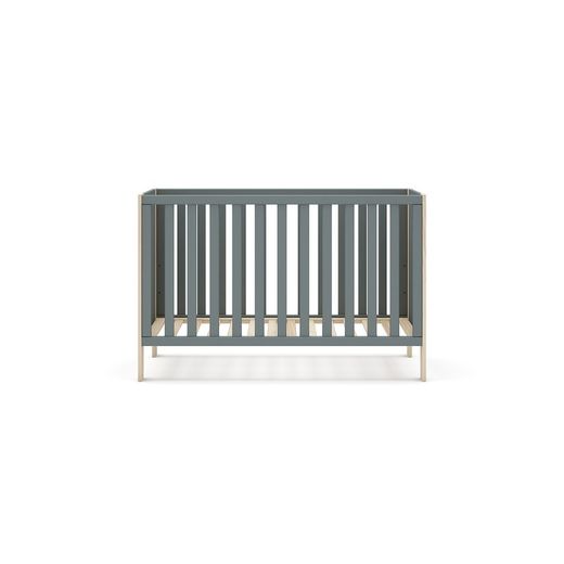 Pine cradle in green and natural, 123.2 x 65.5 x 80 cm | Esteban