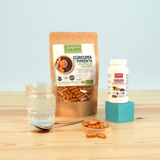 Organic Turmeric and Pepper Capsules, 90 pcs