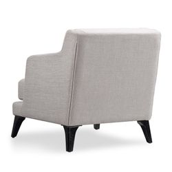 DELFT | Poltrona com braços e almofada estofada em bege 74 x 84 x 78 cm