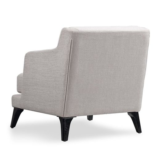 DELFT | Poltrona com braços e almofada estofada em bege 74 x 84 x 78 cm