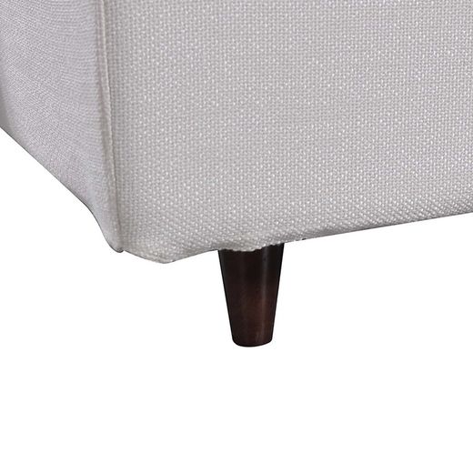 DELFT | Parelgrijs gestoffeerd bed 150 x 200 cm