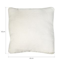 DELFT | Housse de coussin couleur perle (45 x 45 cm)