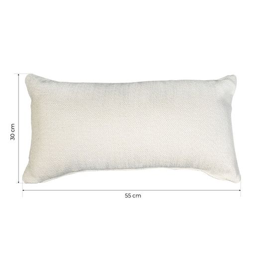 DELFT | Coussin tressé couleur perle 55 x 30 cm