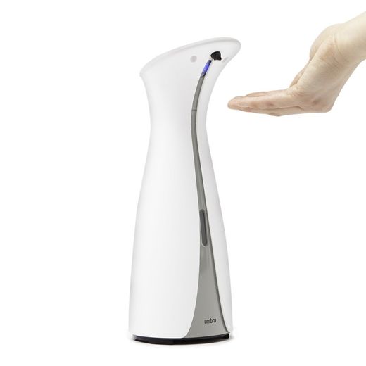 Dispensador automático de ABS en blanco y gris, 9 x 11 x 25 cm | Otto