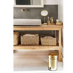 Gouden badkamerset, 3 stuks