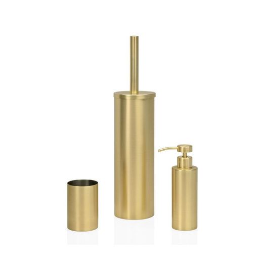Gouden badkamerset, 3 stuks
