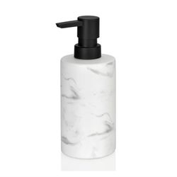 4-piece marble-effect ceramic bathroom set | marble