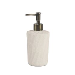 Dispensador de cerámica en beige, 8 x 8 x 18,5 cm | Sand