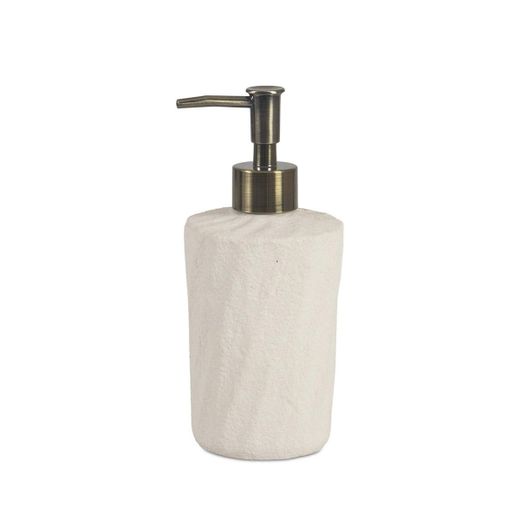 Dispensador de cerámica en beige, 8 x 8 x 18,5 cm | Sand