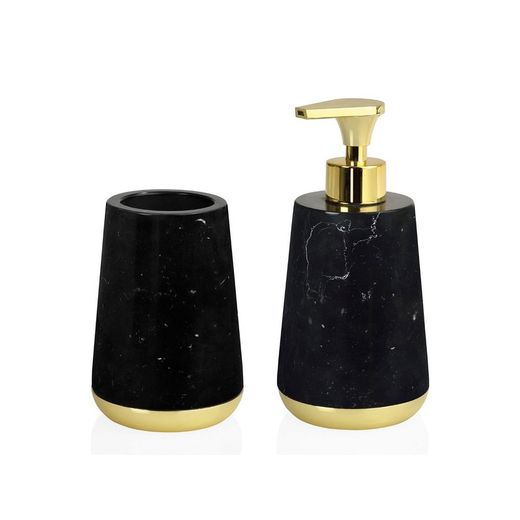 Black and Gold Marble Soap Dispenser