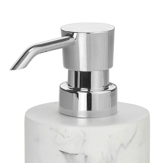 Wit en zilver marmeren badkamerset