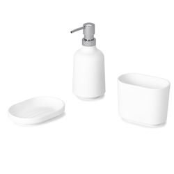 Dispenser sapone passo bianco, Ø10x18cm