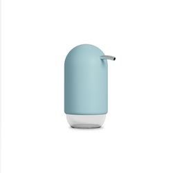 Lyseblå Touch sæbedispenser, Ø7x13cm