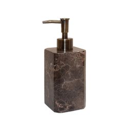 Dispensador de mármol en marrón, 7 x 7 x 18 cm | Royal