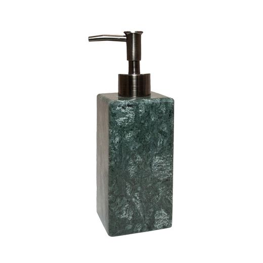 Dispensador de mármol en verde, 6,5 x 6,5 x 19,5 cm | India
