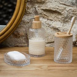 Distribuidor de vidro / cinza 330ml, Ø7,5, x18cm