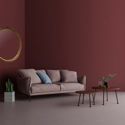 DOGGIE-valnöt runt sidobord, Ø 80 x 40 cm