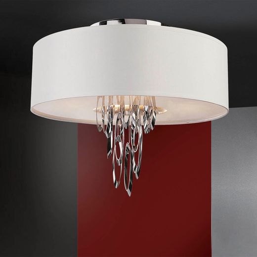 Lampa sufitowa DOMO-Chrome, 55 x 50 cm