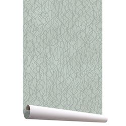 Papel de parede de filigrana verde EDUVINA 3, 1005x53 cm