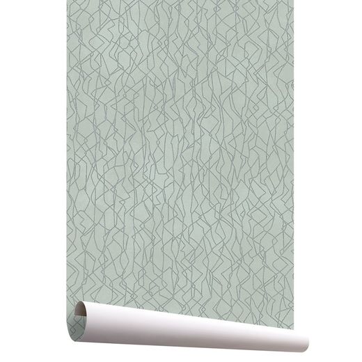Papel de parede de filigrana verde EDUVINA 3, 1005x53 cm