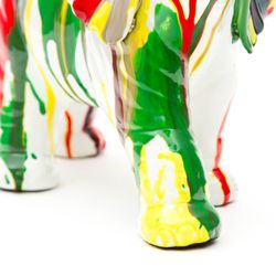 Elefante de Poliresina Multicolor 25x12x24 cm