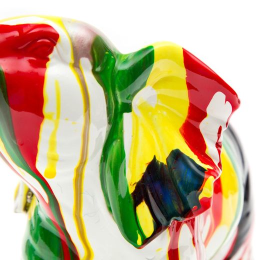 Elefante de Poliresina Multicolor 25x12x24 cm