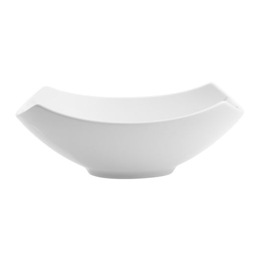 Grande insalatiera quadrata in porcellana bianca, 33,7 x 33,7 x 11,7 cm | Buffet White