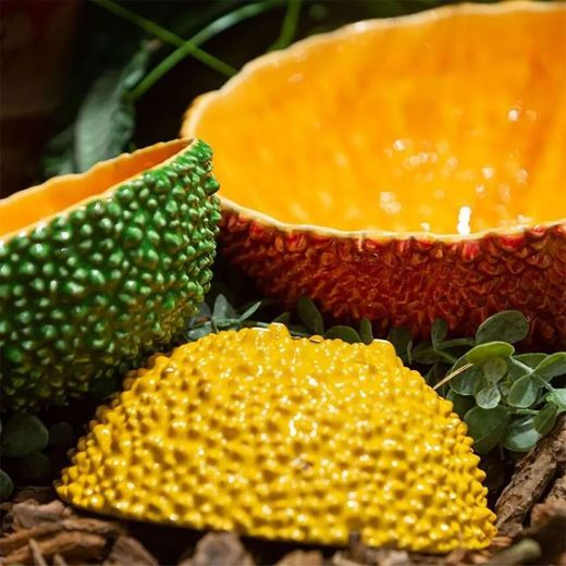 Ceramiczna miska na sałatkę w kolorze czerwonym i pomarańczowym, Ø 25 x 11,1 cm | Amazonka