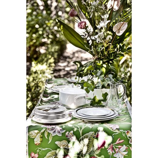 White porcelain salad bowl, 25 x 25 x 10.7 cm | Basket