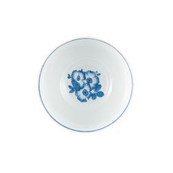 Ciotola da insalata in porcellana bianca e blu, 24,2 x 24,2 x 12 cm | Coralina Blue