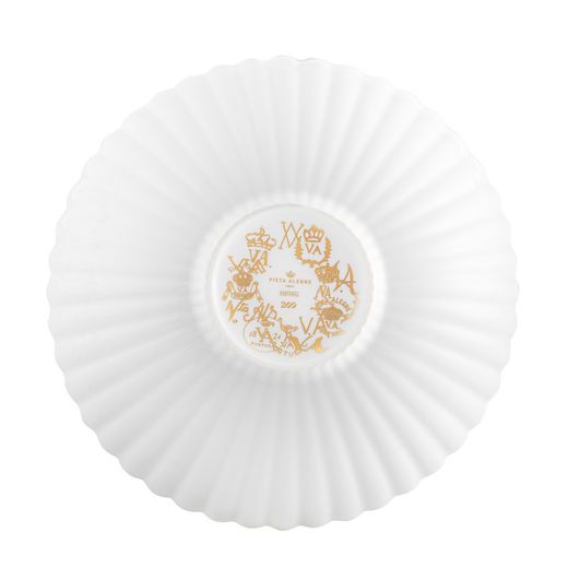 Porcelain salad bowl in white and gold, 24.2 x 24.2 x 8.3 cm | 200 Years