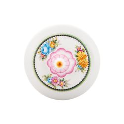 Porcelain sugar bowl in multicolor, 10.1 x 10.1 x 7.1 cm | Herança