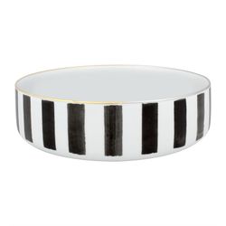 Porcelain salad bowl L in multicolor, Ø 28.6 x 8.6 cm | Sun and shadow