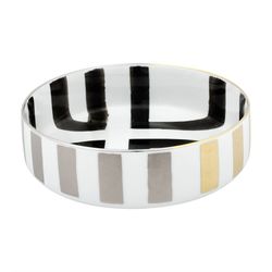 Mehrfarbige Porzellan-Salatschüssel M, Ø 21,2 x 6,8 cm | Sonne und Schatten