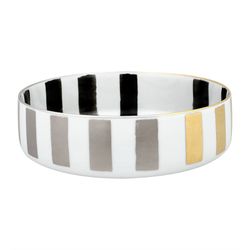 Mehrfarbige Porzellan-Salatschüssel M, Ø 21,2 x 6,8 cm | Sonne und Schatten