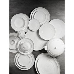 Kleine Porzellan Ornament Salatschüssel, Ø21,68x7,7 cm