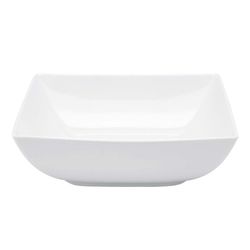 Saladeira de porcelana Carré Whité, Ø21,8x7,1 cm