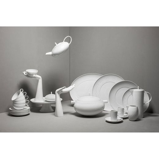 Ornament porcelain salad bowl, Ø29.7x10.3 cm