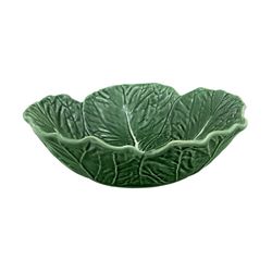 Green earthenware salad bowl S, Ø 29 x 8 cm | Cabbage
