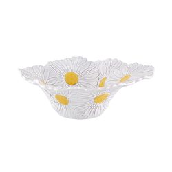 S Margarita salad bowl in white earthenware, 27 x 24 x 9 cm | Maria Flor